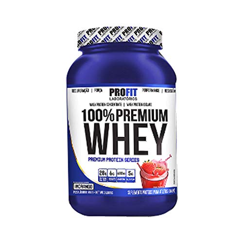 Whey 100% Premium 900gr - ProFit - Morango