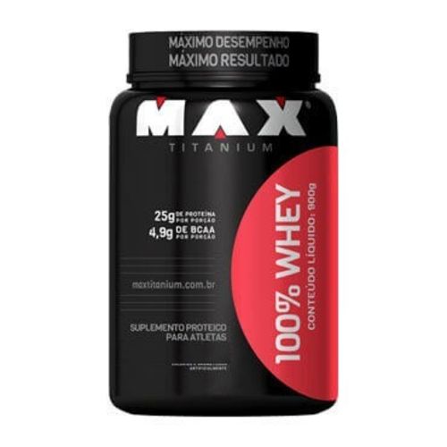 Tudo sobre 'Whey 100% Protein - 900g - Max Titanium Proteína Promoção'