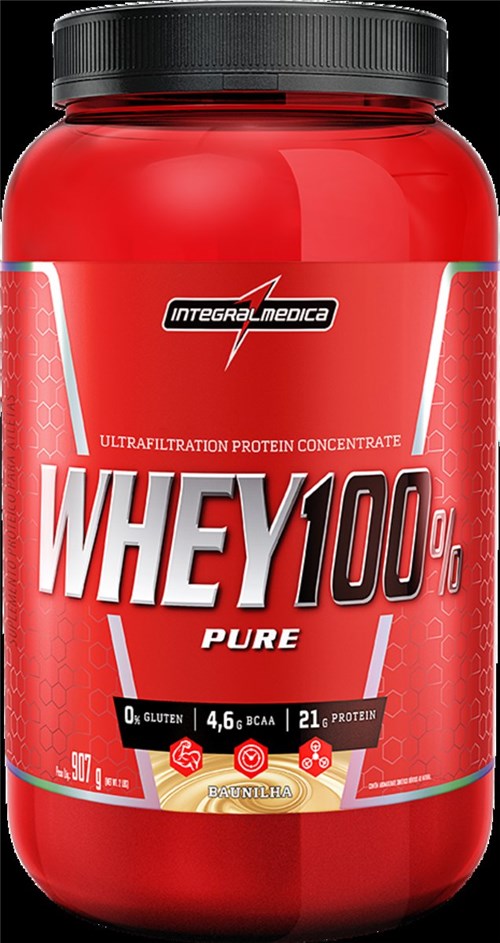 Whey 100% Pure (907G) - Integralmédica Chocolate
