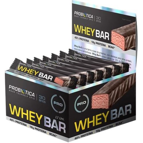 Whey Bar 40g Caixa C/ 12 Unidades - Probiotica