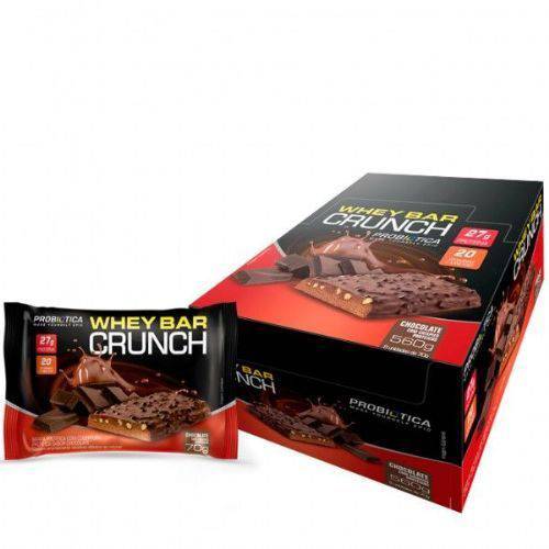 Whey Bar Crunch - Cx com 8 Unid 70g - Chocolate com Crispies - Probiotica