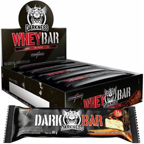 Whey Bar Darkness - Integralmedica - 8 Unidades - Doce de Leite com Chocolate Chip
