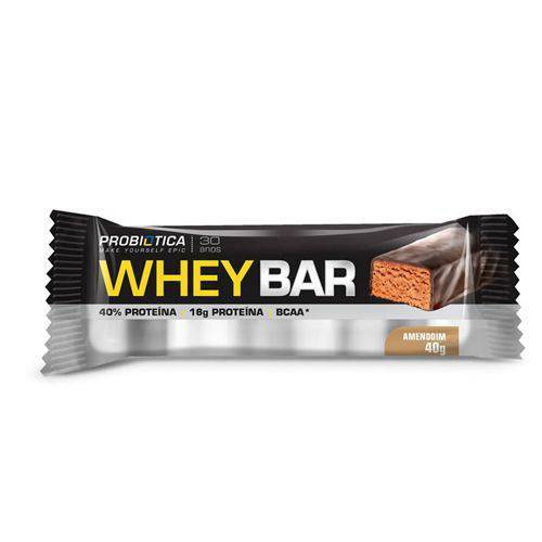 Whey Bar High Protein - 1 Unidade Amendoin - Probiótica