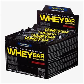 Whey Bar Low Carb Chocotherm - Probiótica - Chocolate - 24 Unidades