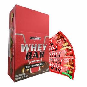 Whey Bar Protein - 24 Unidades de 40G Morango - Integralmédica