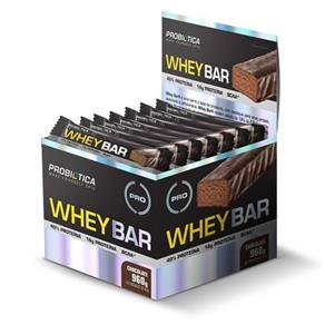 Whey Bar Protein 24un 40gr Chocolate Probiotica - Chocolate - 24 Barras
