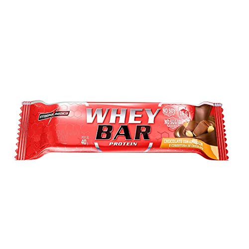 Whey Bar Protein - Choco/Amendoim, IntegralMedica, 24 Unidades de 40 G