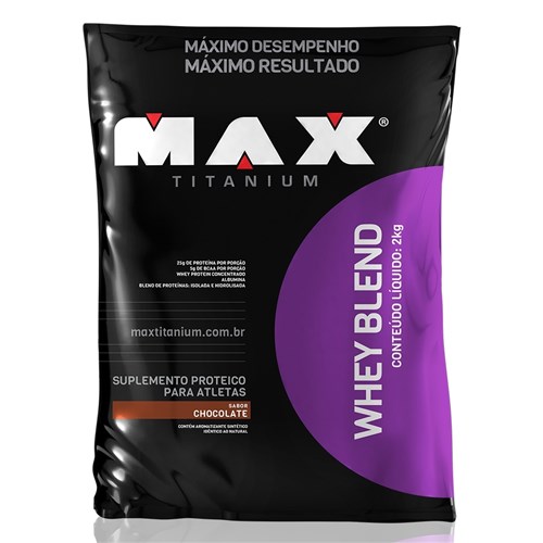 Whey Blend 2kg - Max Titanium - Baunilha