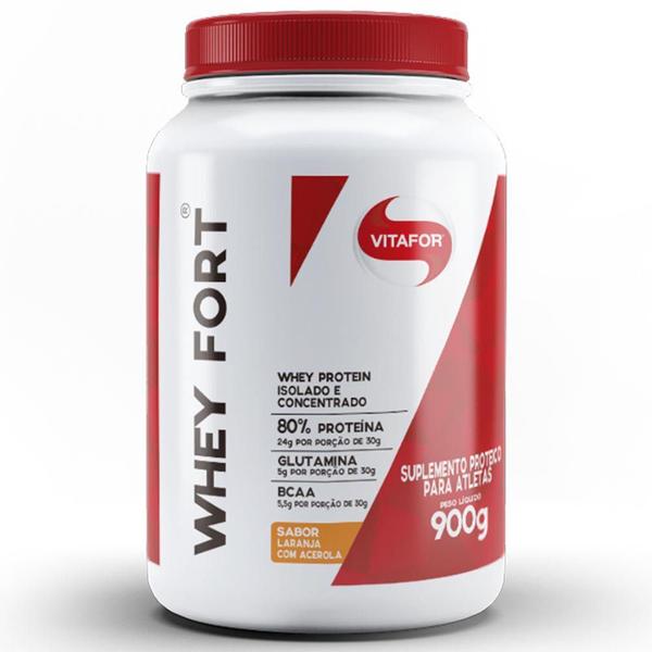 Whey Fort 900g Laranja com Acerola Vitafor