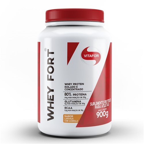 Whey Fort Vitafor 900g - Vitafor - Laranja com Acerola