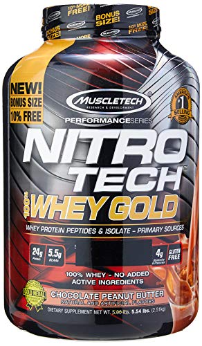 Whey Gold Nitro Tech - 2510 G Chocolate Peanut Butter, Muscletech