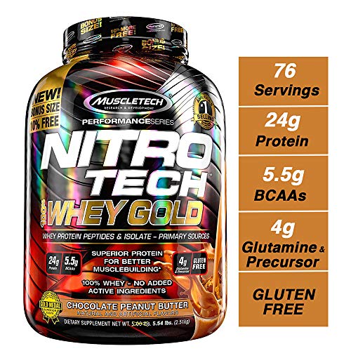 Whey Gold Nitro Tech - 2510 G Chocolate Peanut Butter, Muscletech
