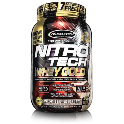 Whey Gold Nitrotech Cookies 2.2Lb - Muscletech