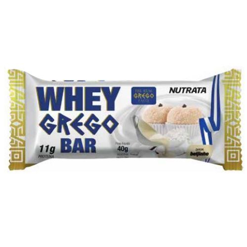 Whey Grego Bar Sabor Beijinho - Nutrata