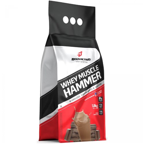 Whey Muscle Hammer (1,8 Kg) - Body Action Chocolate