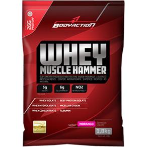 Whey Muscle Hammer - Body Action - 1,8 Kg - Morango