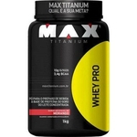 Whey Pro (1kg) - Max Titanium - Morango