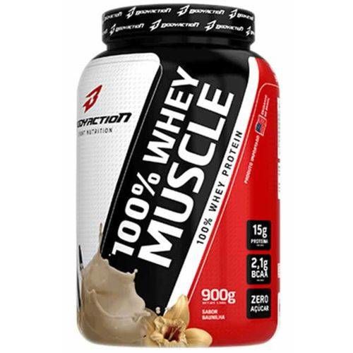 Whey Protein 100% Muscle (900g) Concentrado Puro - Body Action