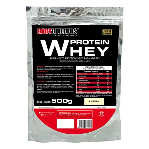 Whey Protein 500g Baunilha – Bodybuilders