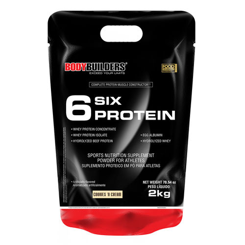 Whey Protein 6 Six Protein Refil 2kg – Bodybuilders