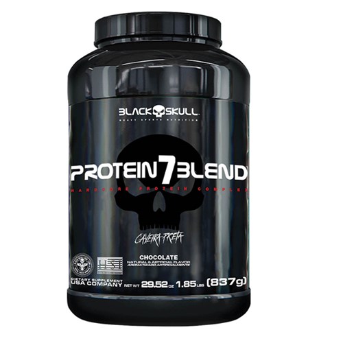 Whey Protein 7 Blend 837g Chocolate - Black Skull