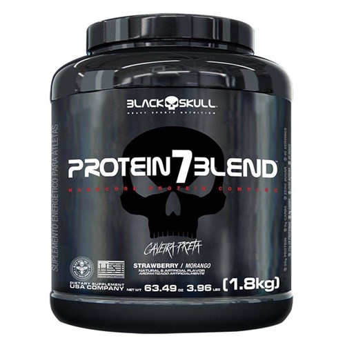 Whey Protein 7 Blend - Black Skull-Amendoim-1800G