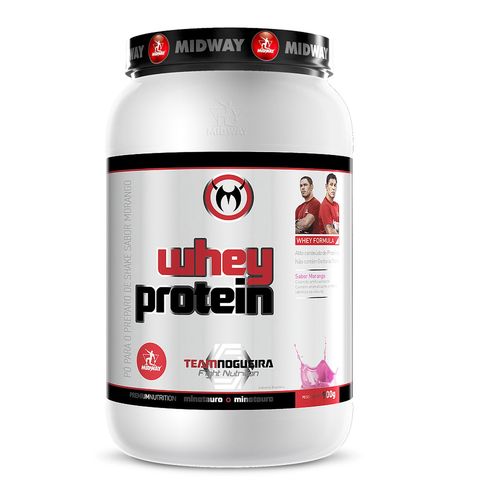Whey Protein 900 G Team Nogueira - Midway - Morango