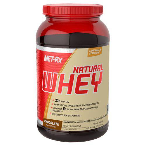 Whey Protein Concentrado 100% Natural Whey 23g- Met-rx - 2lbs 907grs