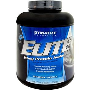 Whey Protein Elite 100% Dymatize Nutrition - 909 G - Baunilha