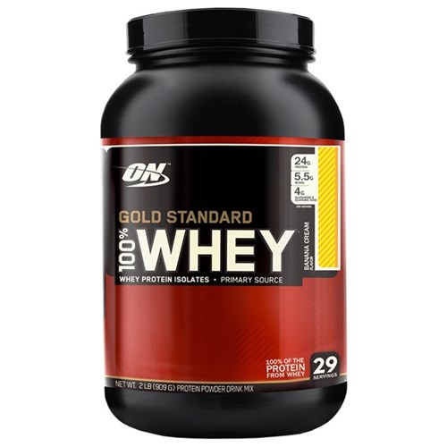 Whey Protein Gold Standard 100% 907G - Optimum Nutrition - Baunilha