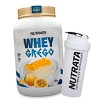 Whey Protein Grego 900g + Coqueteleira ( ) - Nutrata
