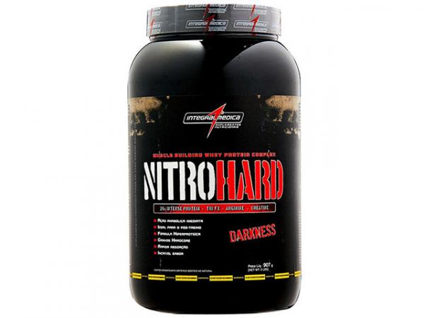 Whey Protein Nitro Hard Darkness Morango 907g - Integralmedica