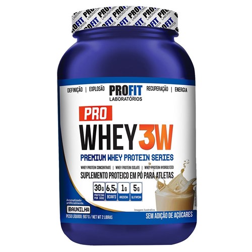 Whey Protein Pro Whey 3W - Profit - 907G - Baunilha