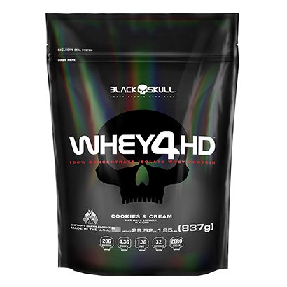 Whey Protein Refil 4 HD 837 G - Black Skull