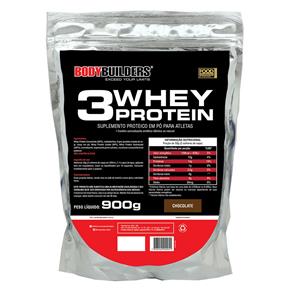 3 Whey Protein Refil 900g - Bodybuilders - Chocolate