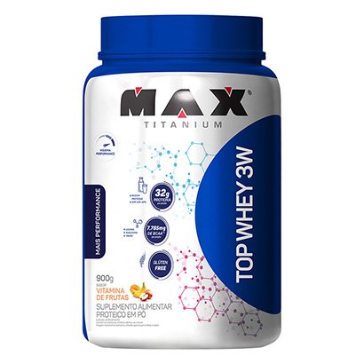 Whey Protein Top Whey 3W Mais Performance 900 G - Max Titanium