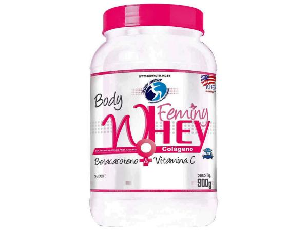 Tudo sobre 'Whey Protein Total Feminy Whey C/ Colágeno 900g - Brigadeiro - Body Nutry'