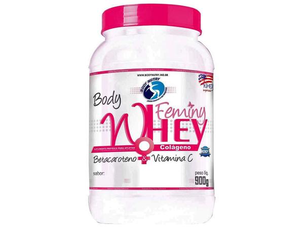 Whey Protein Total Feminy Whey C/ Colágeno 900g - Brigadeiro - Body Nutry