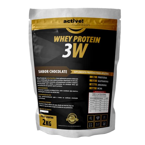 Tudo sobre 'Whey Protein 3w 2kg - Activenutrition'