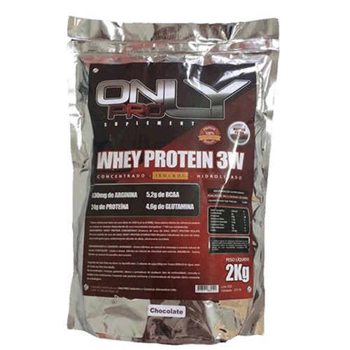 Whey Protein 3W 2Kg Only Pro Isolado Hidrolisado