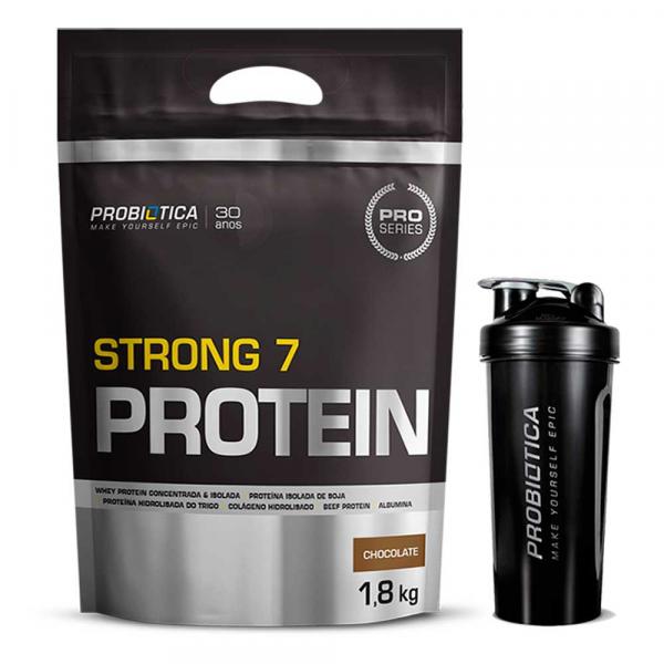 Whey Strong 7 Protein 1.8kg + Coqueteleira - Probiótica