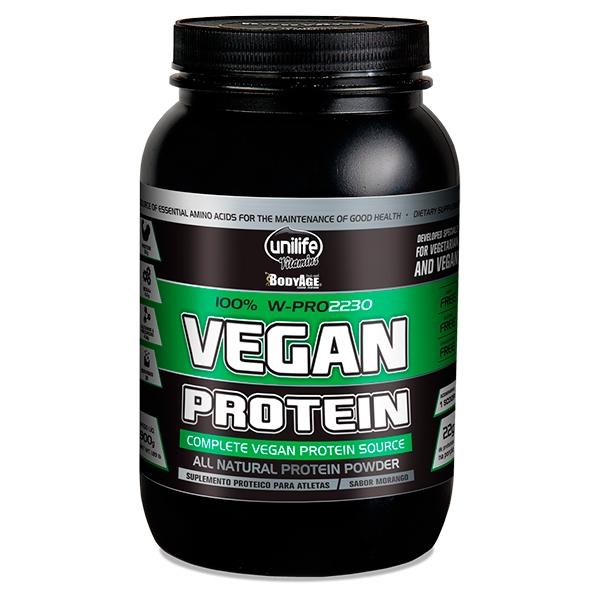 Whey Vegan Protein Sabor Morango 900gr Unilife