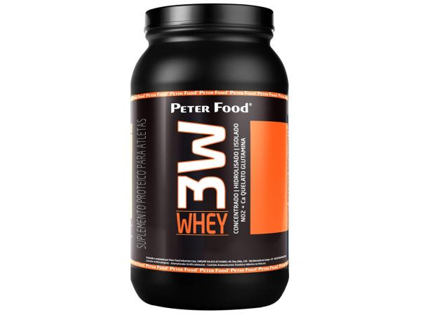 Whey 3W Protein 900g Morango - Peter Food