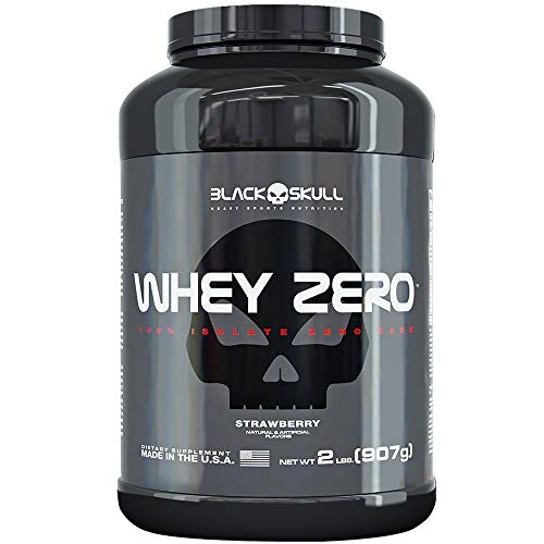 Whey Zero 907g Black Skull Morango - Proteina