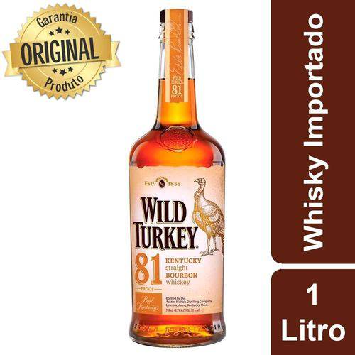 Tudo sobre 'Whisky Americano Garrafa 1 Litro - Wild Turkey'