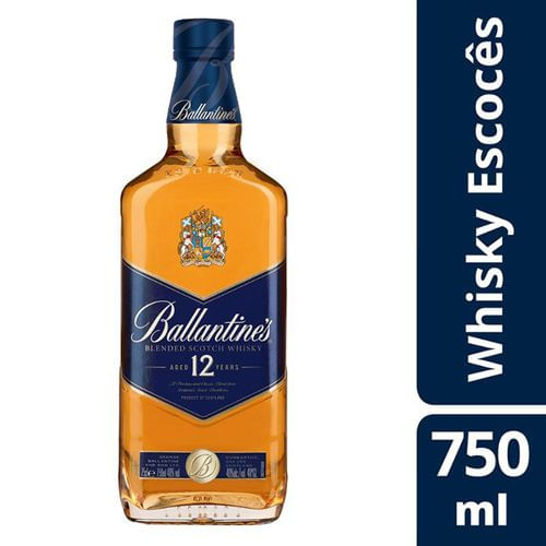 Whisky Ballantines 12 Anos 750ml WHISKY ESC BALLANTINES 12A 750ML-GF