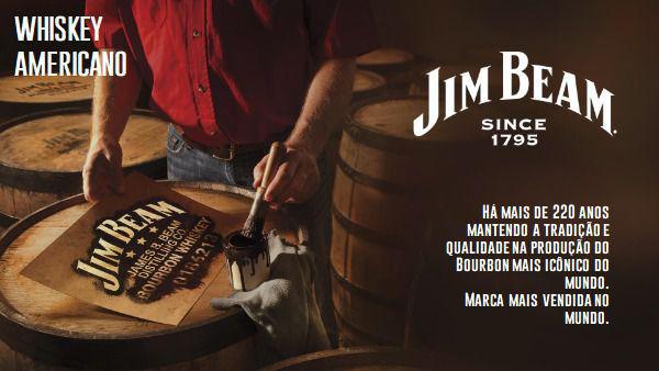 Whisky Bourbon Jim Beam White 1000ml