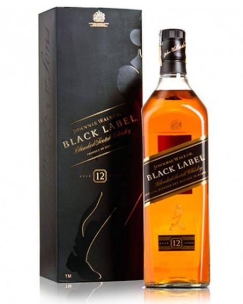 Whisky Escocês Johnnie Walker Black Label 1000ml.
