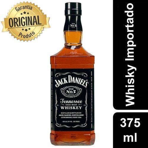 Whisky Importado Garrafa 375ml - Jack Daniels