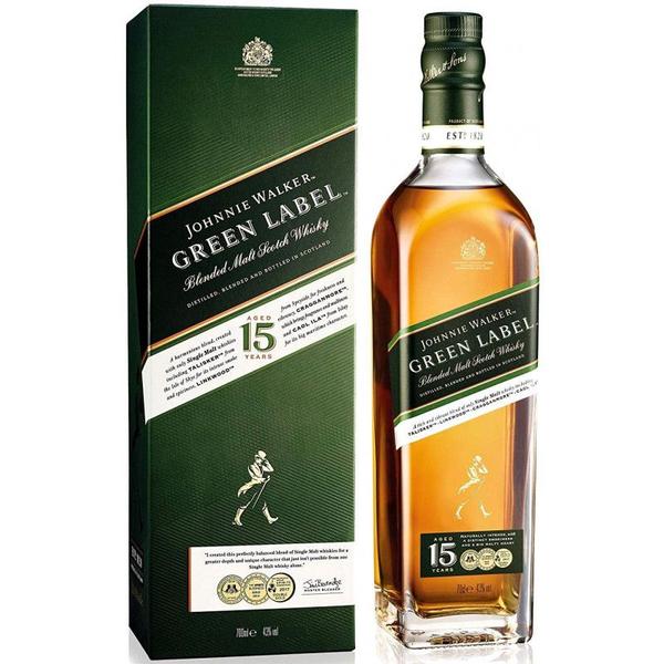 Whisky Johnnie Walker Green Label 15 Anos 750 Ml